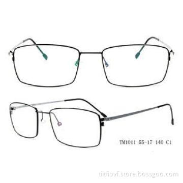 Thin Oval Titanium Optical Frames Silver For Unisex , Speci